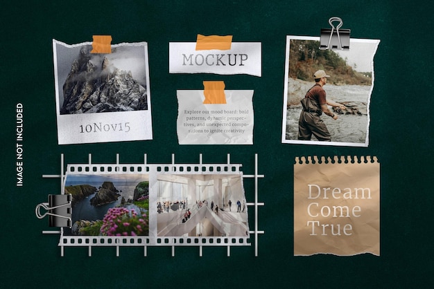 Moodboard mockup template