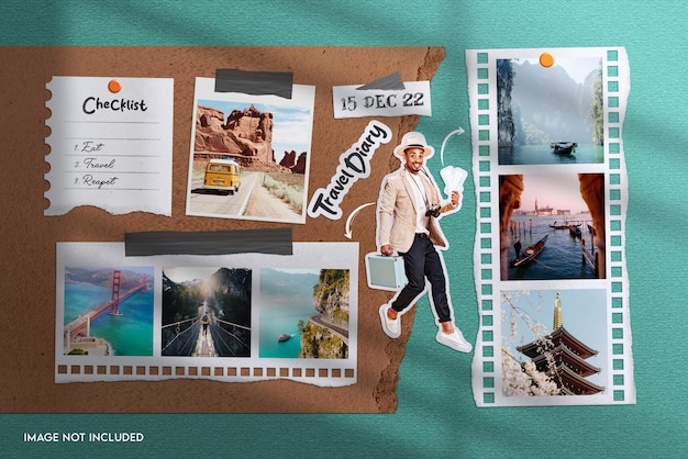 Moodboard mockup template