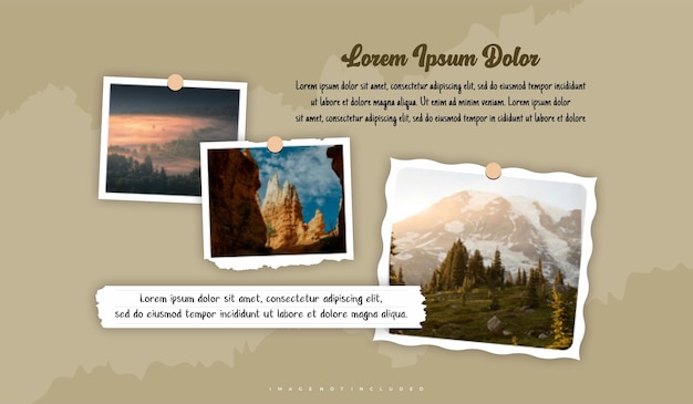 Photo collage grid photo effect template design