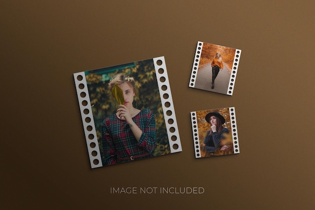 Photo frame set mockup premium psd