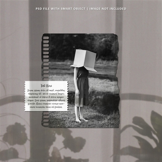 Realistic vintage photo frame set moodboard mockup premium psd