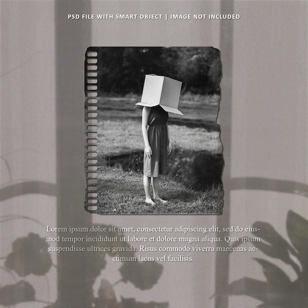 Realistic vintage photo frame set moodboard mockup premium psd