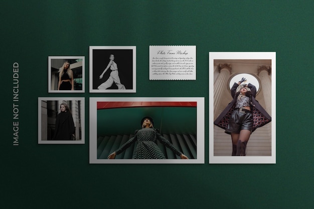 Simple minimalist photo frame mockup photoshop