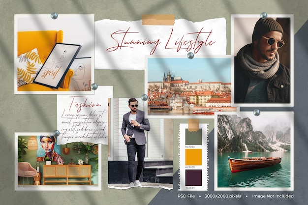 Stunning lifestyle mood board