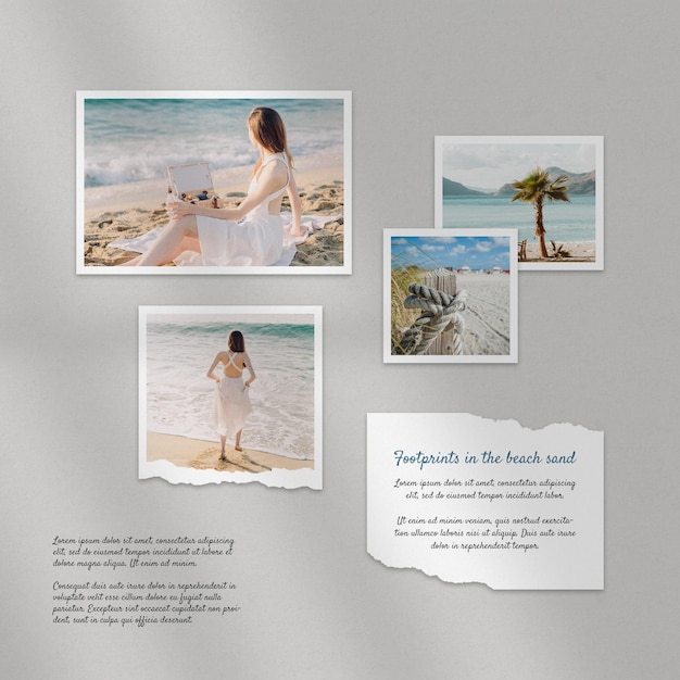 Travel photo mockup