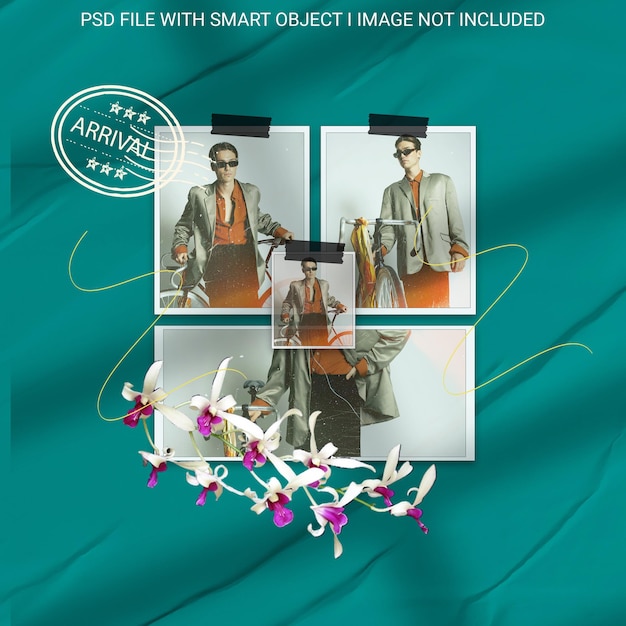 A green cover for a smart phone with a picture of a man with a camera on it