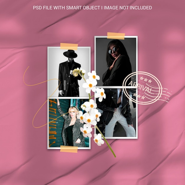 A poster for a microphone with a pink background with a man and a woman on the cover