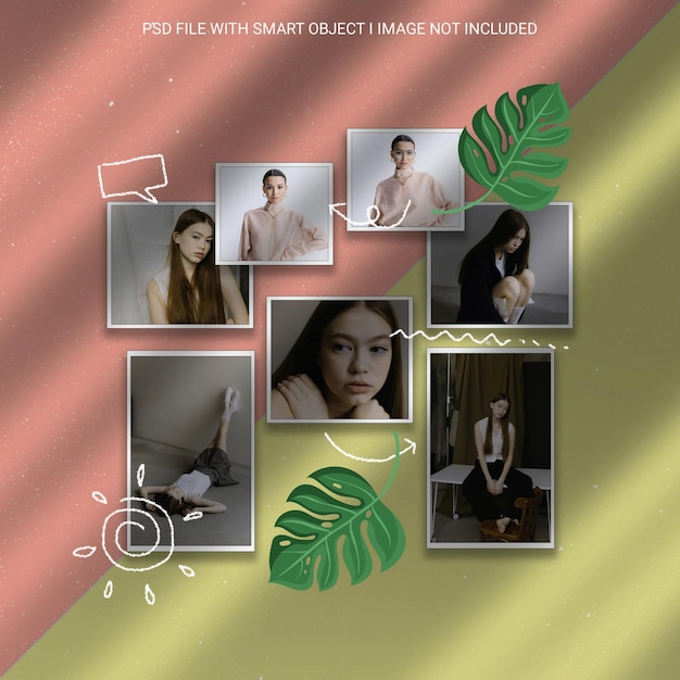 A poster with several pictures of people with one being able to get with a picture of a girl