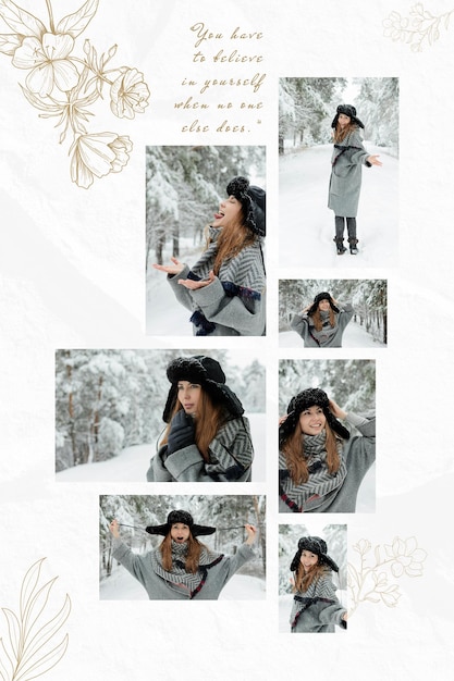 Collage template psd design
