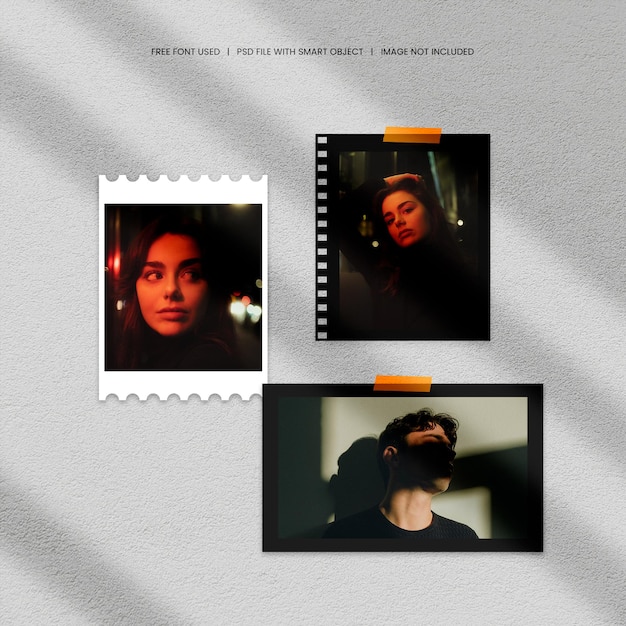 Frames moodboard mockup template