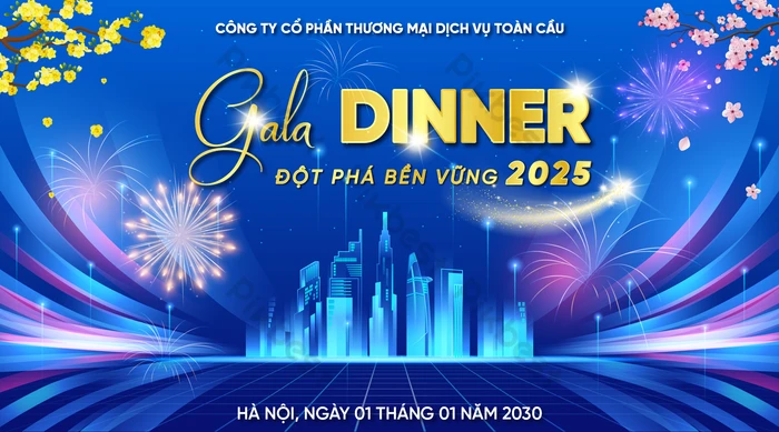 Gala Dinner Year End Party Background