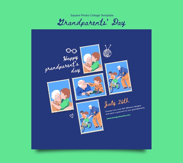 Grandparents’ day template design