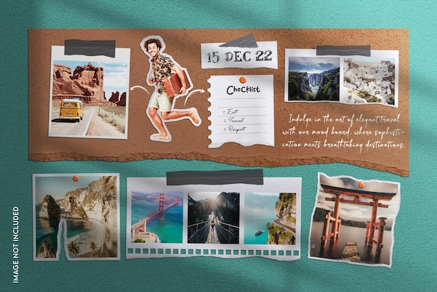 Moodboard mockup template