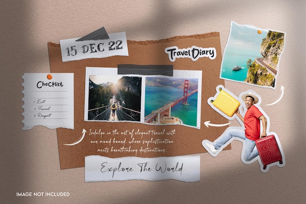 Moodboard mockup template