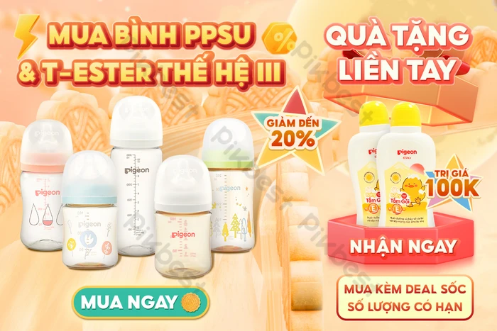 Áp Phích Bán Bình Sữa Tết Trung Thu Kèm Quà Tặng Minh Họa Dễ Thương