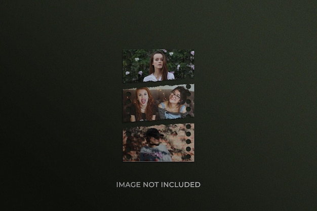 Photo frame set mockup photoshop