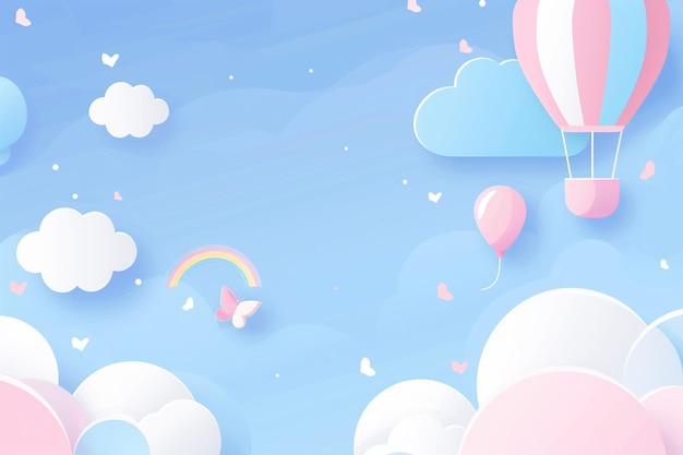 Rainbow childrens day background