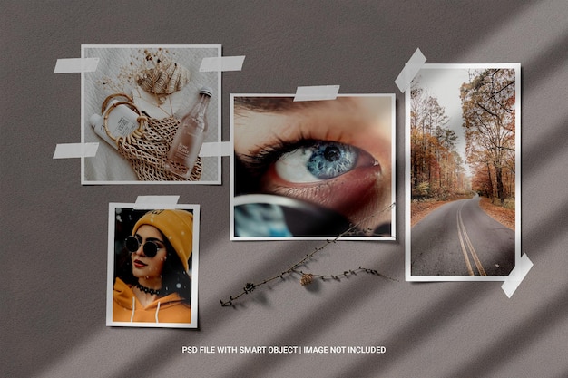 Stylish moodboard mockup