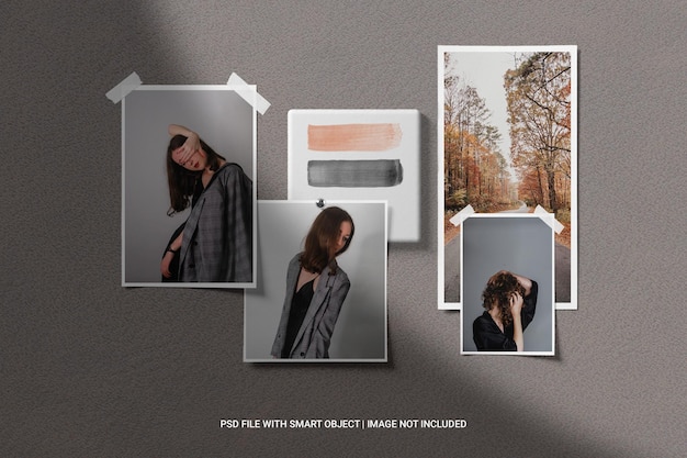 Stylish moodboard mockup