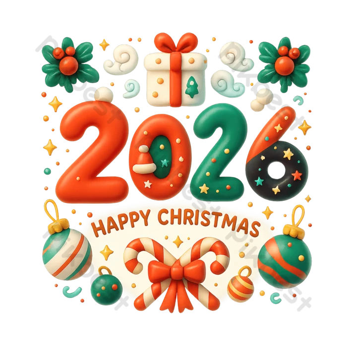 Thiệp Giáng Sinh Và Năm Mới Có Chữ 2026 Tập 10