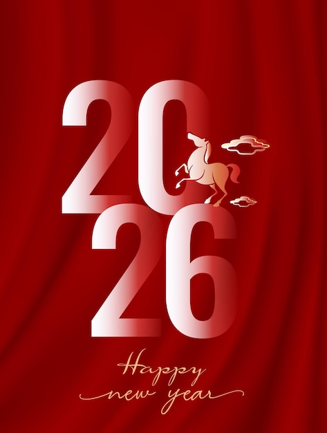 Vector chúc mừng năm mới 2026