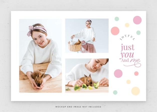 Mẫu tờ rơi ghép ảnh thú cưng định dạng PSD.