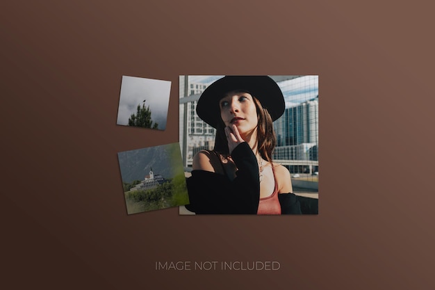 A editable photo frames mockup design psd