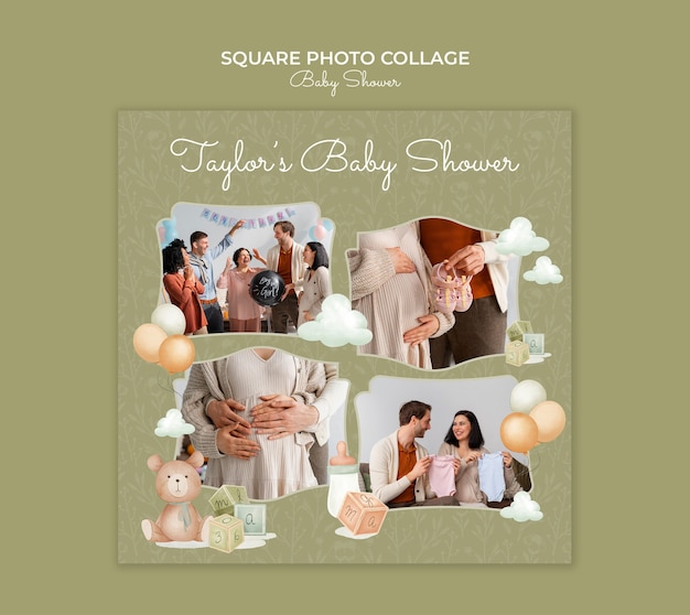 Baby shower template design