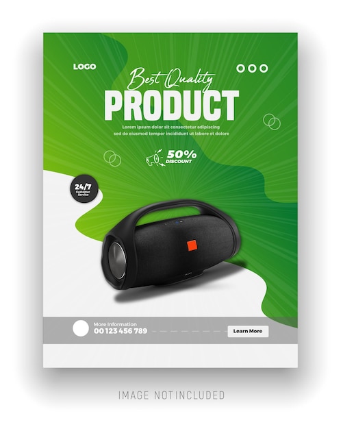 Black friday brand product flyer banner and promotion devices post template
