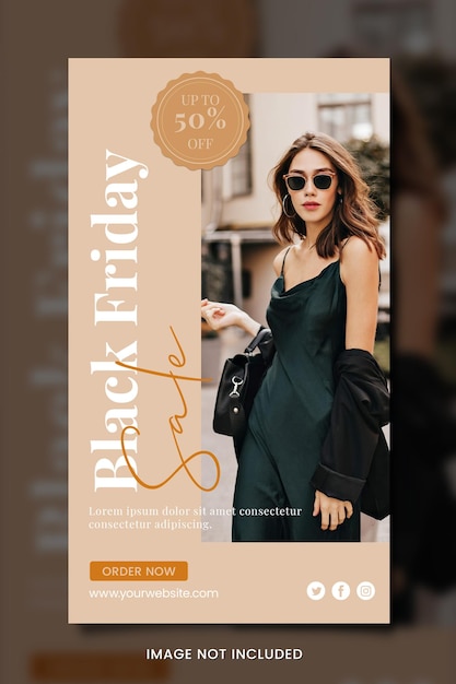 Black friday fashion sale template