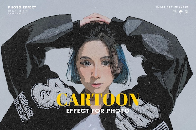 Cartoon style photo effect