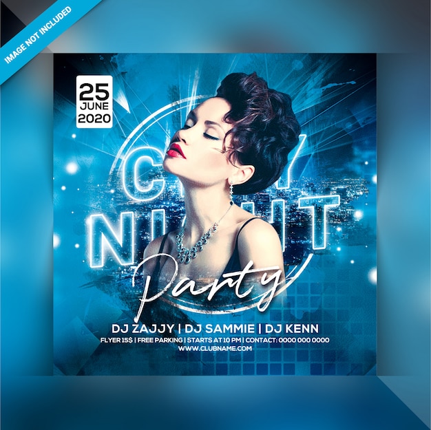 Club night party flyer