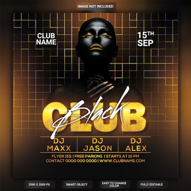 Club party flyer