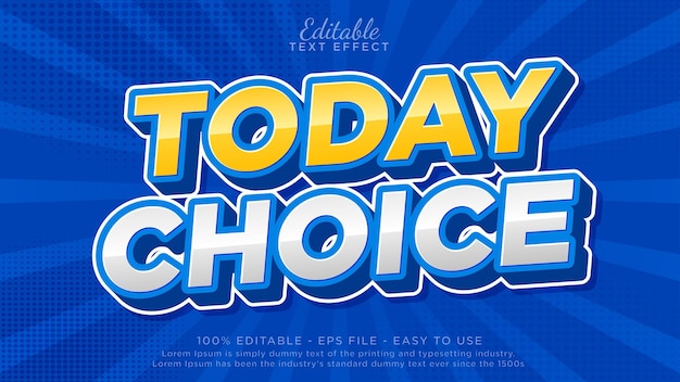 Editable text effect template for promotions and sales