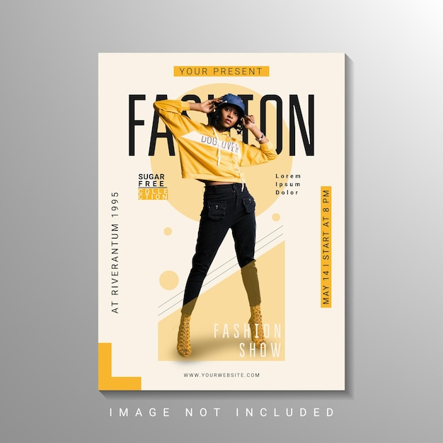 Fashion show poster design template