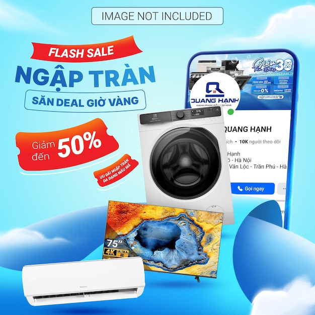 Flash sale promotion for home appliances