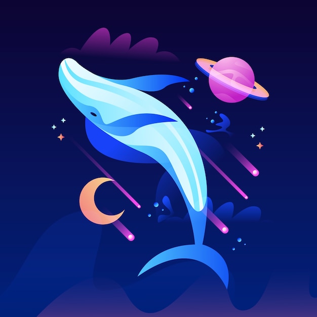 Hand drawn magical dreams illustration