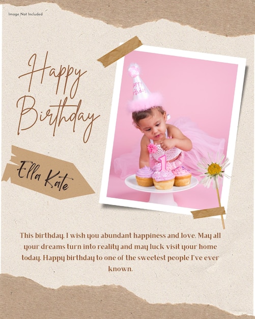 Happy birthday invitation template