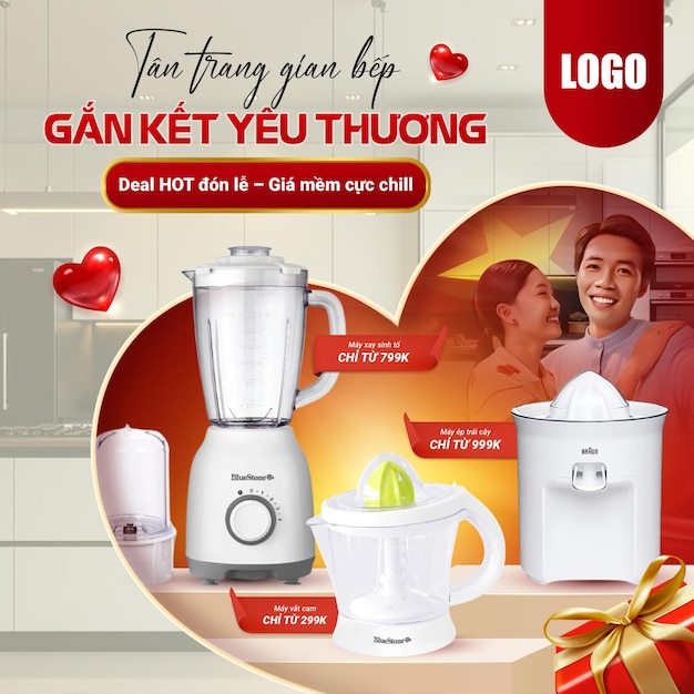 Holiday kitchen appliances sale banner