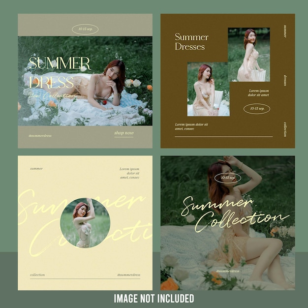 Instagram dress post templates