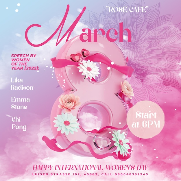 International womens day celebration event at rose cafe