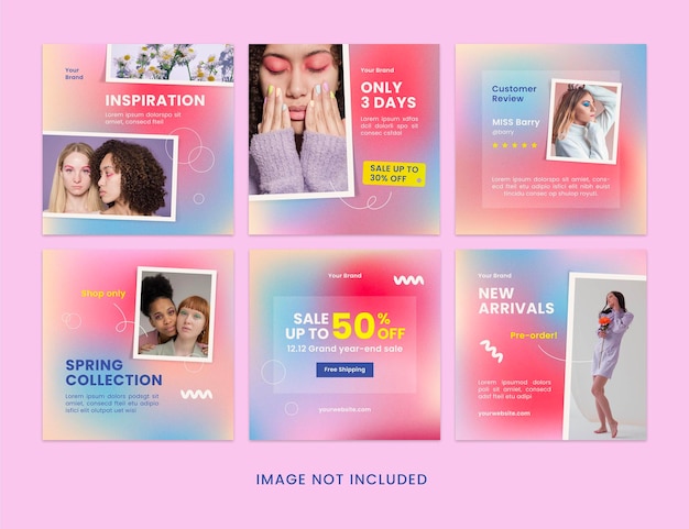 Lover instagram post template vol2