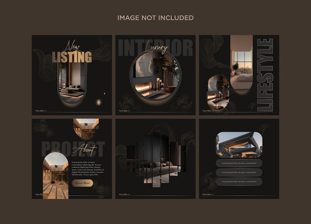 Luxury real estate social media post