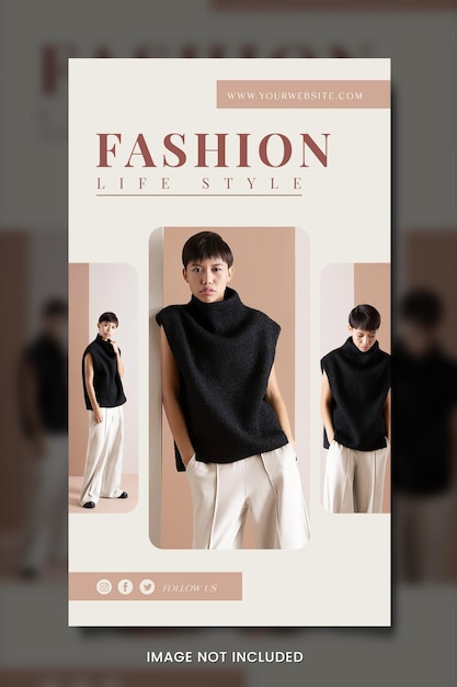 Minimalist fashion social media banner