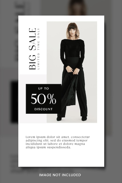 Minimalist fashion social media banner