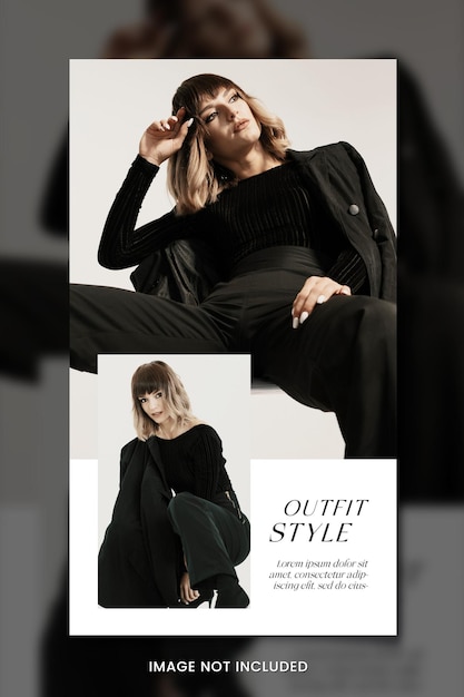 Minimalist fashion social media banner