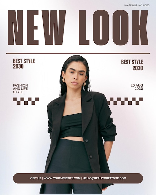 Modern fashion collection instagram and social media poster psd template