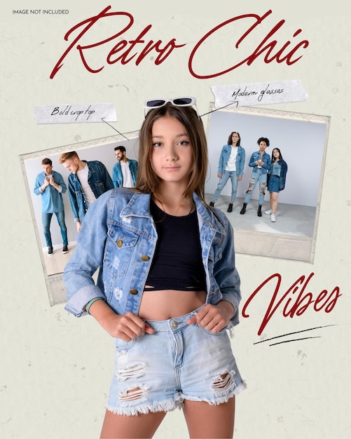 Modern fashion collection instagram and social media poster psd template