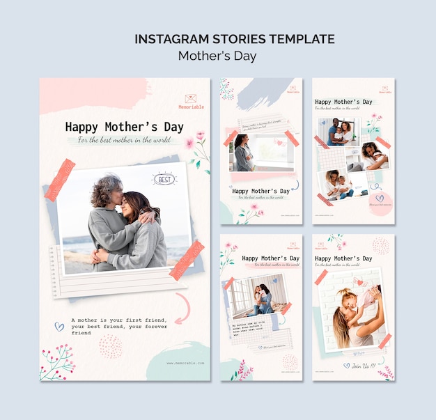 Mothers day celebration instagram stories collection