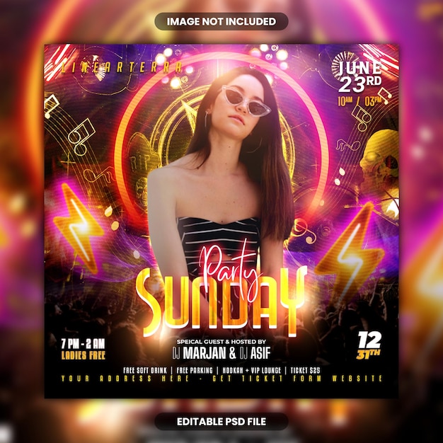 Party sunday flyer